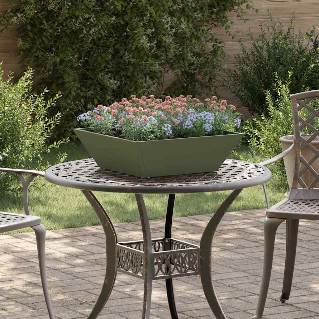 Hageblomsterpotte 5 pcs Olivengrønn 50 x 50 x 15 cm