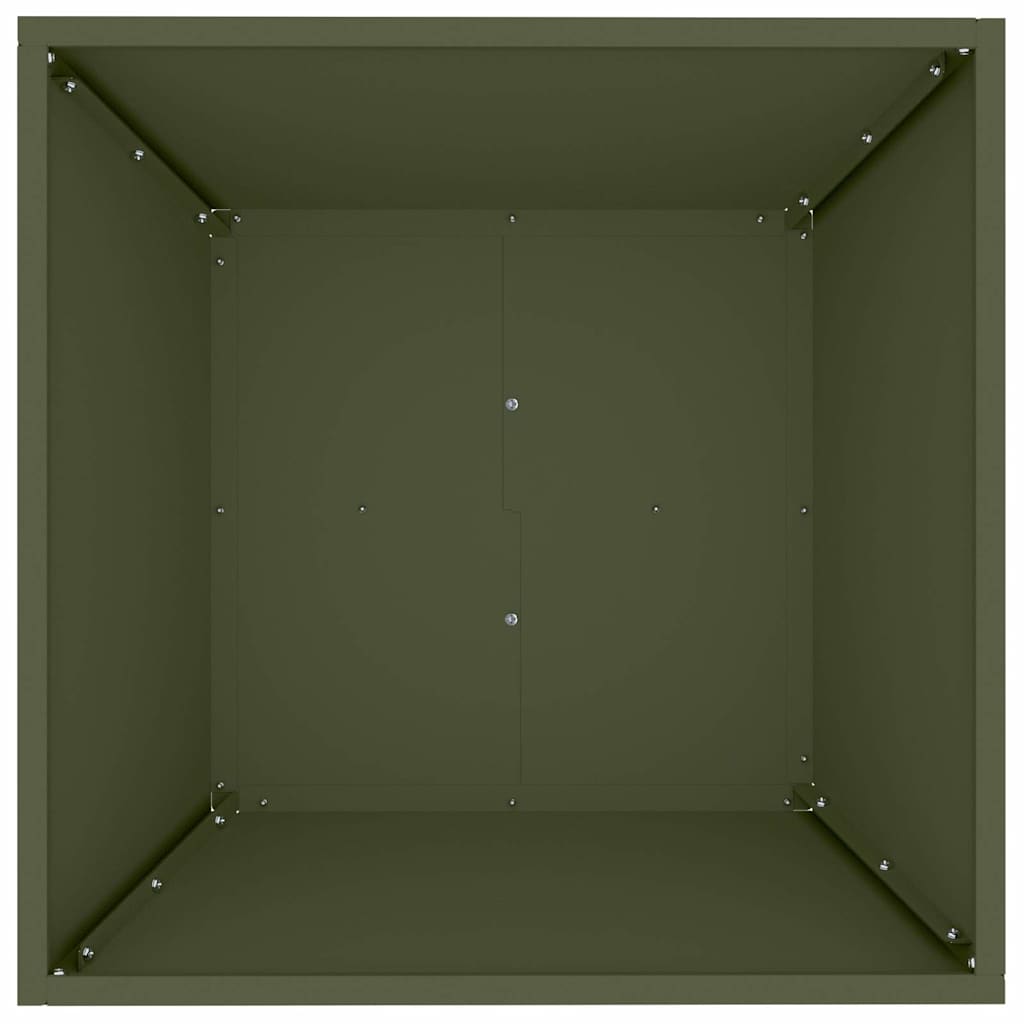 Hageblomsterpotte 5 pcs Olivengrønn 50 x 50 x 15 cm