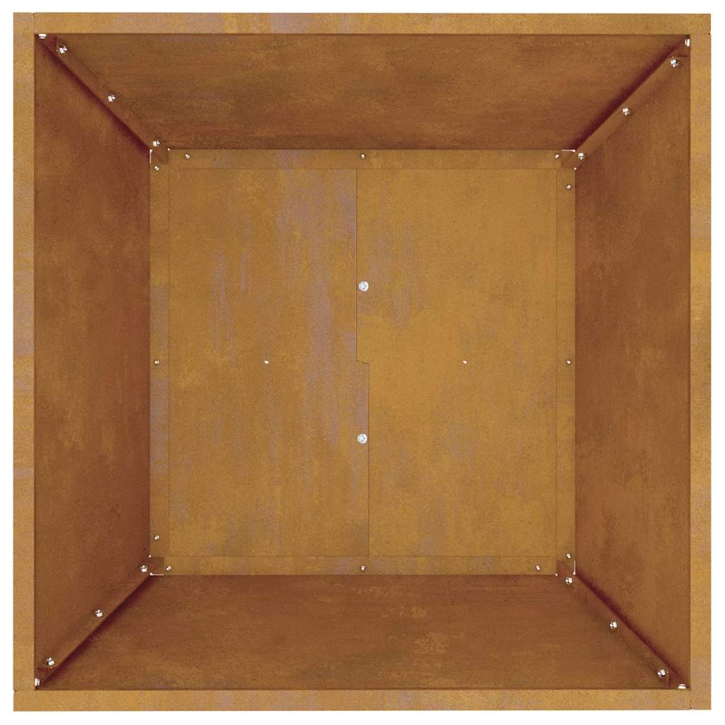 Hageblomsterpotte 5 pcs Rusten 50 x 50 x 15 cm Cortenstål