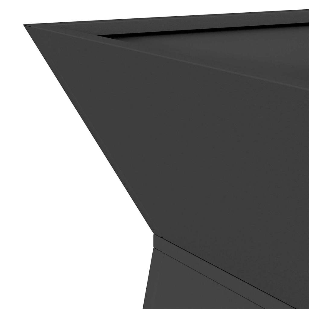 Søyleplanter 2 pcs Svart 35 x 35 x 73 cm