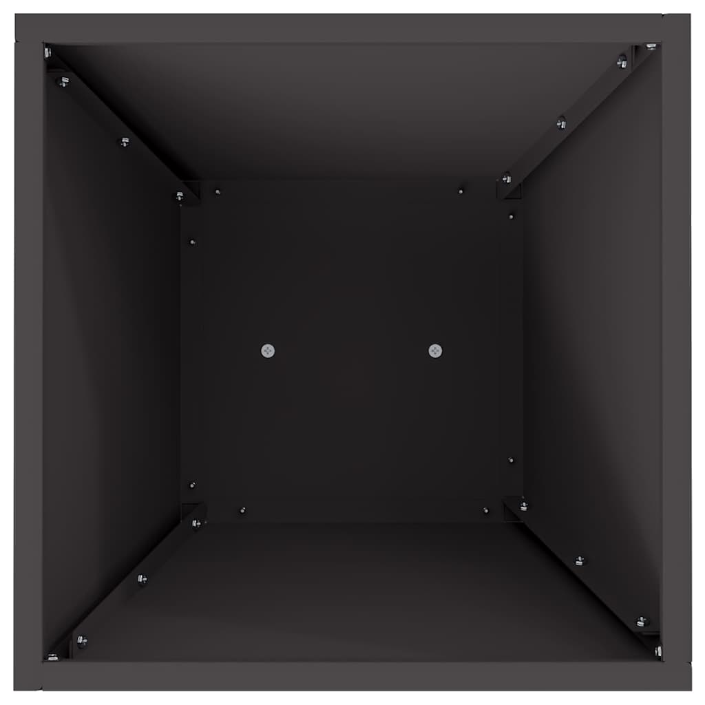 Søyleplanter 2 pcs Svart 35 x 35 x 73 cm