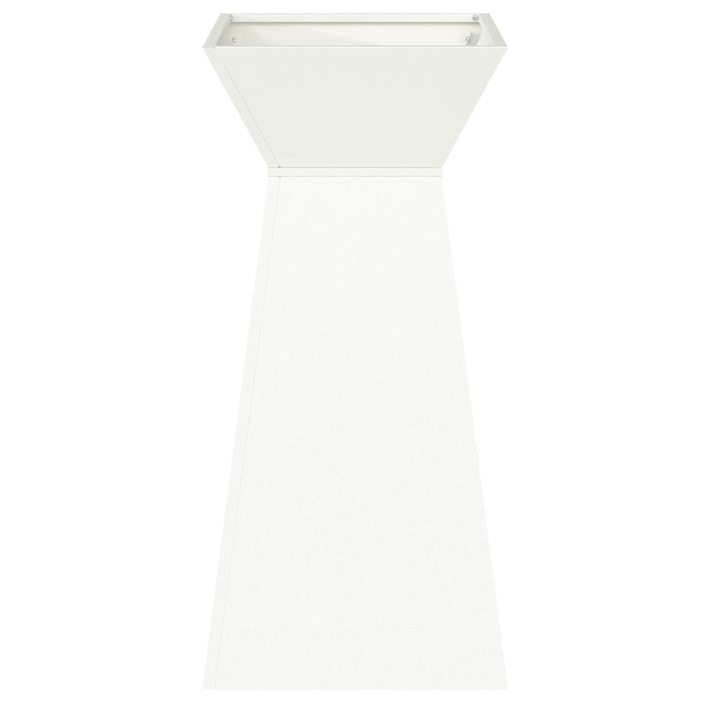 Søyleplanter 2 pcs Hvit 35 x 35 x 73 cm