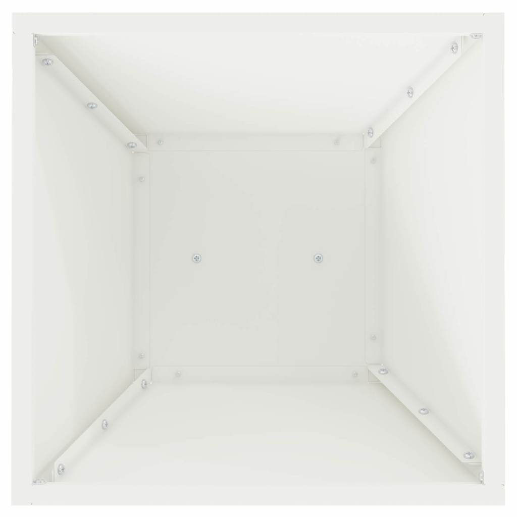Søyleplanter 2 pcs Hvit 35 x 35 x 73 cm