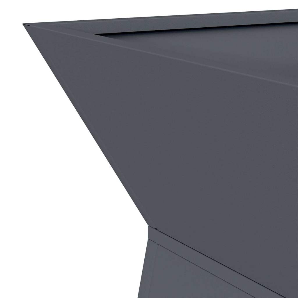 Søyleplanter 2 pcs Antrasitt 35 x 35 x 73 cm