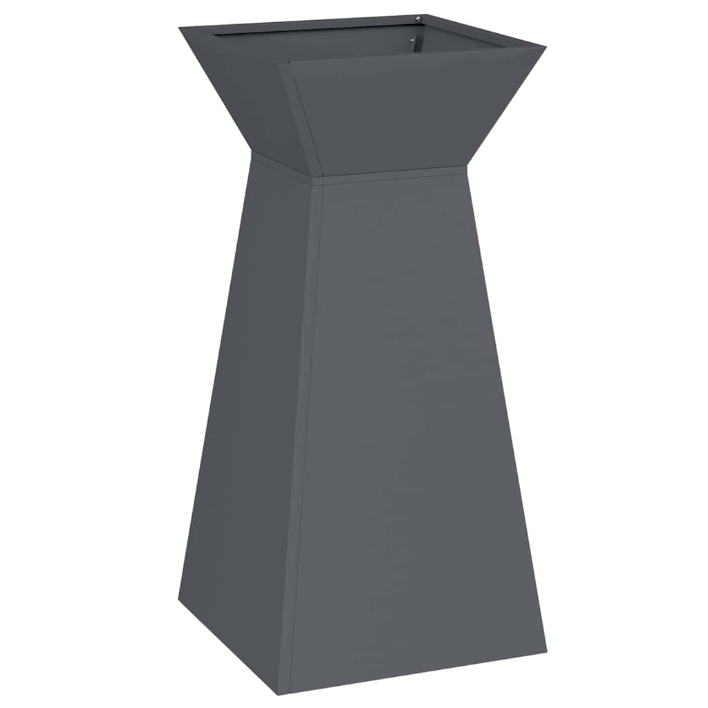 Søyleplanter 2 pcs Antrasitt 35 x 35 x 73 cm