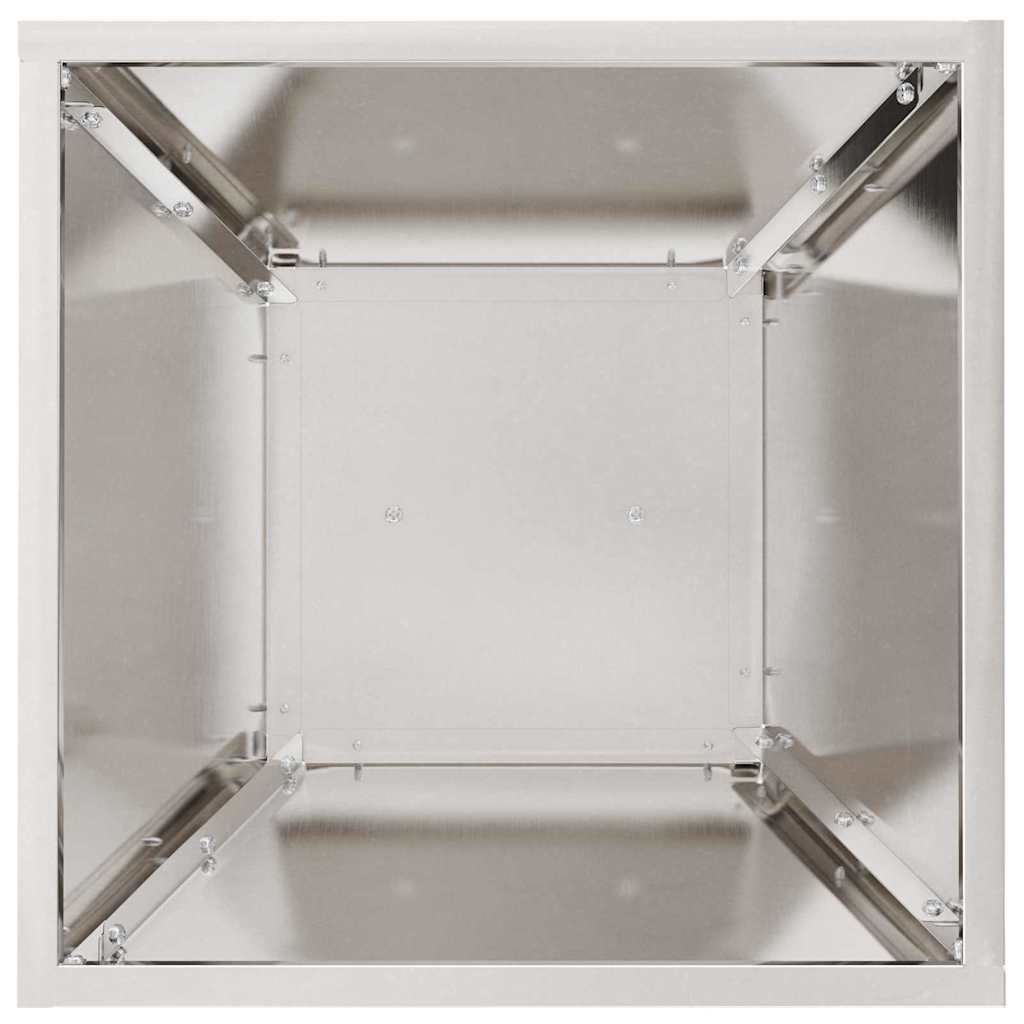 Søyleplanter sølv 35 x 35 x 73 cm Rustfritt Stål