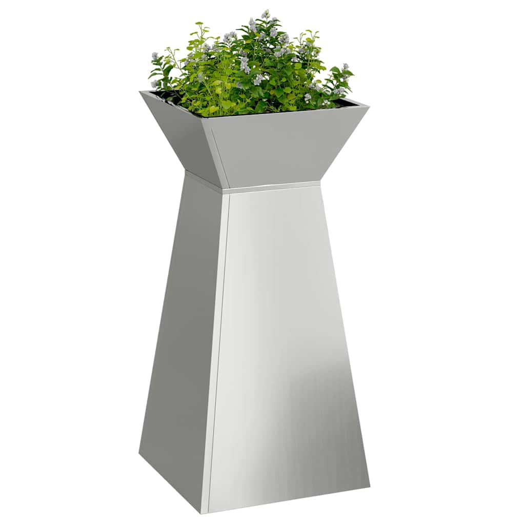 Søyleplanter sølv 35 x 35 x 73 cm