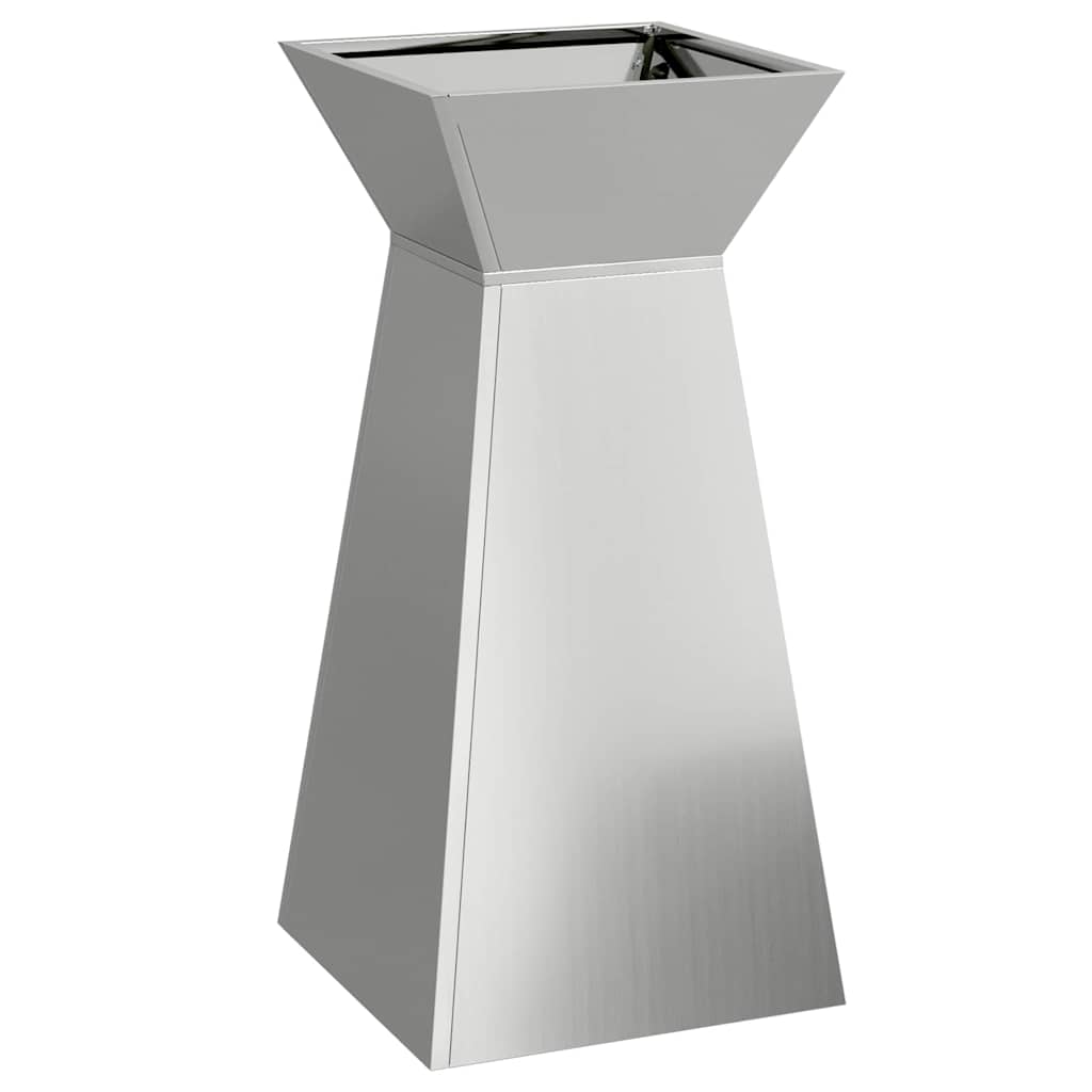 Søyleplanter 2 pcs sølv 35 x 35 x 73 cm