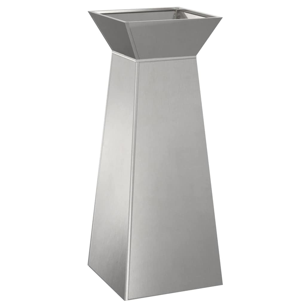 Søyleplanter 2 pcs sølv 40 x 40 x 100 cm