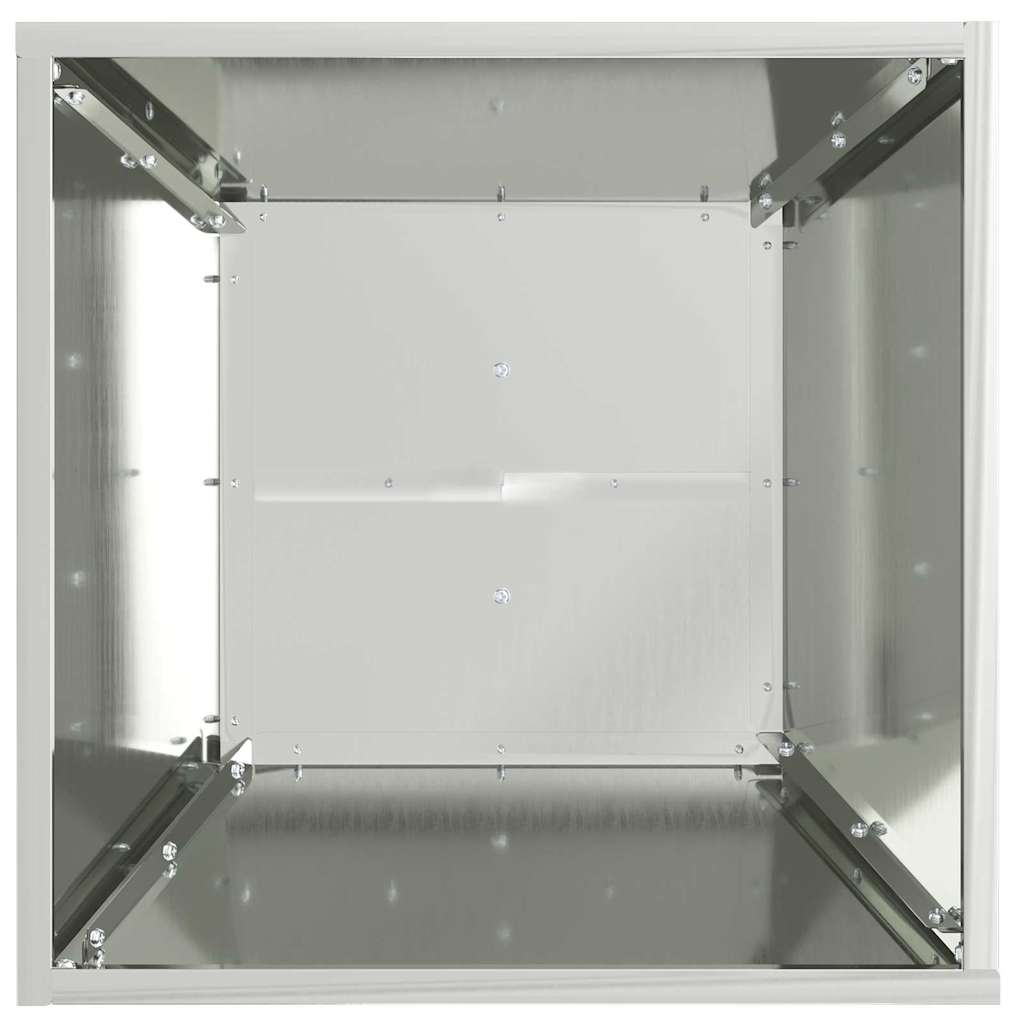 Søyleplanter 2 pcs sølv 40 x 40 x 100 cm