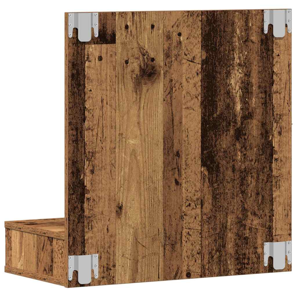 Speilskap Gammelt tre 60 x 31,5 x 62 cm Konstruert tre