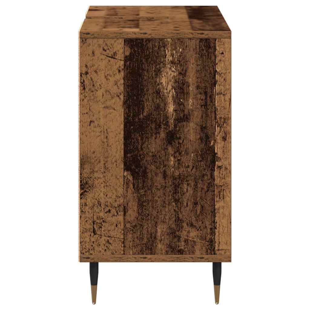 Baderomsskap med hylle Gamle tre 80 x 33 x 60 cm Konstruert tre
