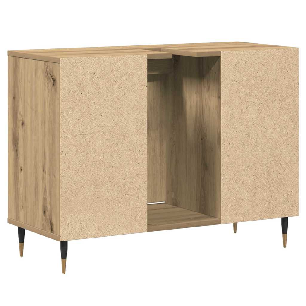 Baderomsskap med dør Artisan Eik 80 x 33 x 60 cm Konstruert tre