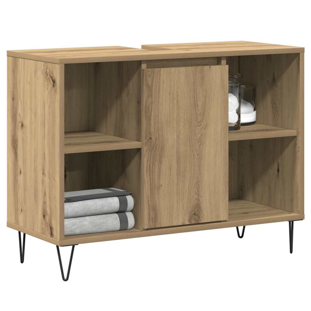 Baderomsskap Artisan Eik 80 x 33 x 60 cm Konstruert tre