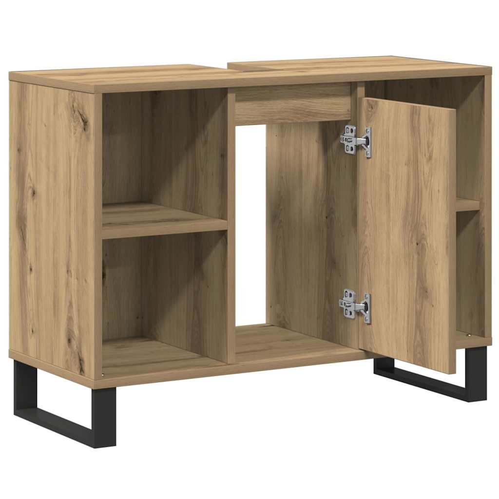 Baderomsskap Artisan Eik 80 x 33 x 60 cm Konstruert tre