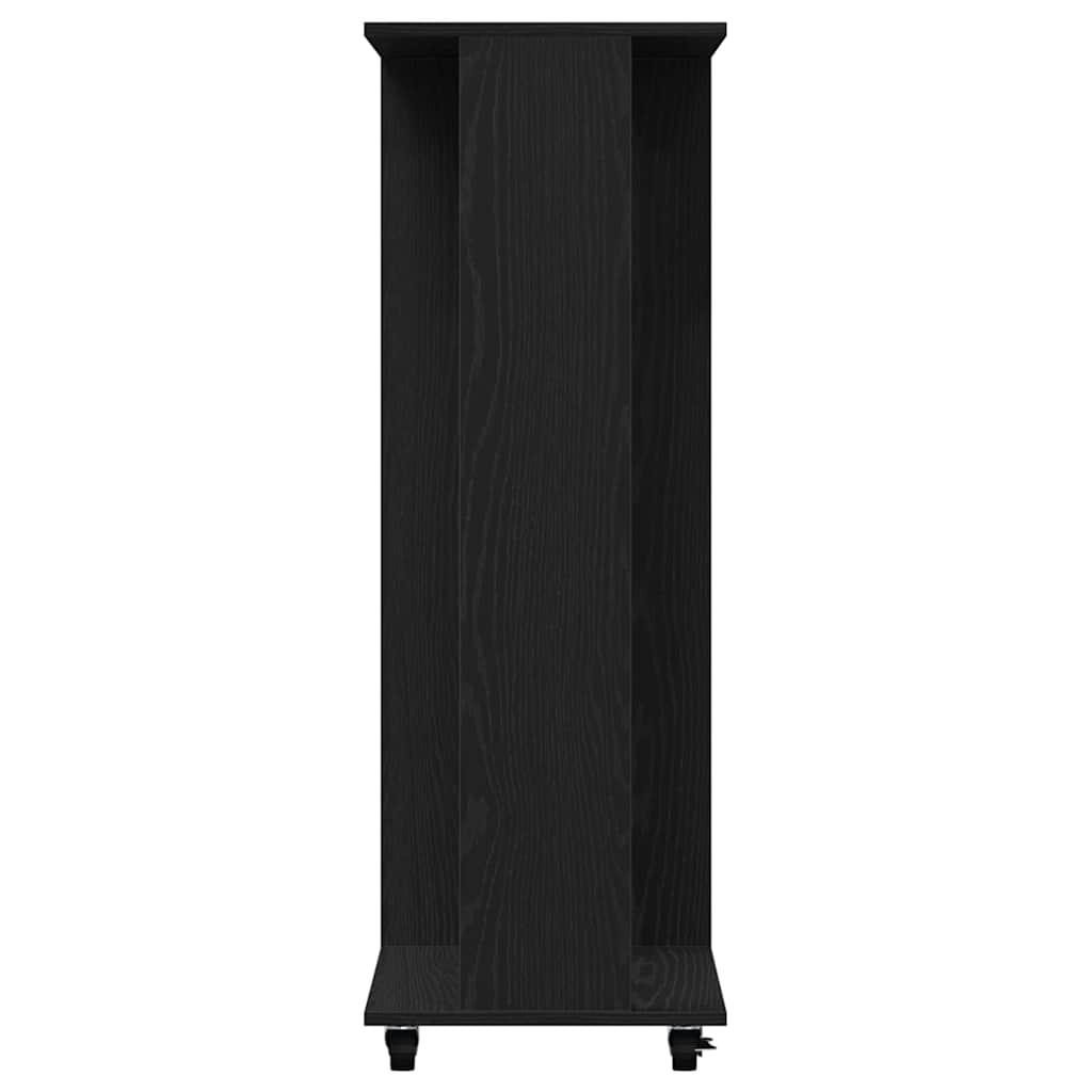 Garderobeskap Svart eik 102 x 38 x 110 cm Konstruert tre