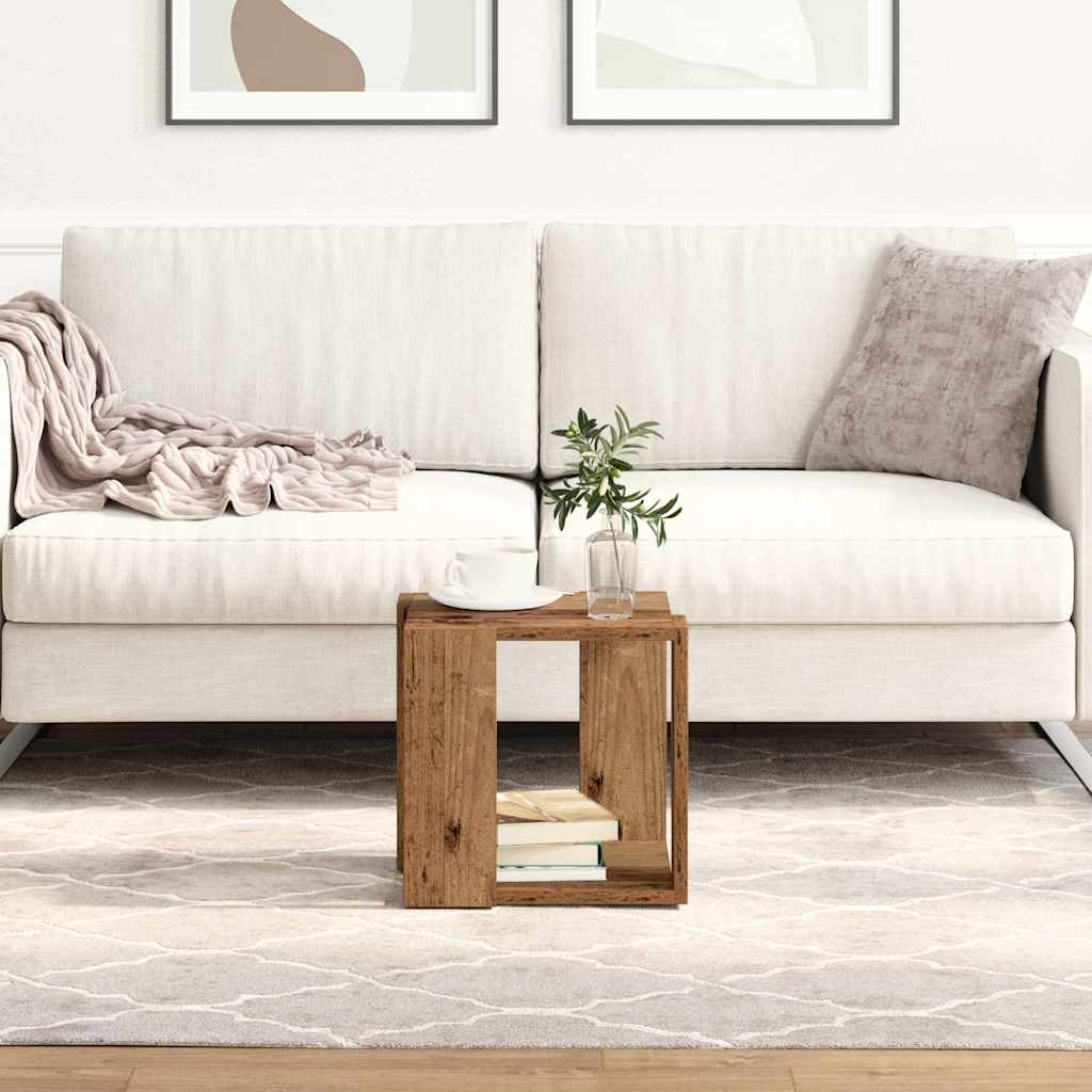 Kaffebord Gamle tre 32 x 32 x 30 cm Konstruert tre