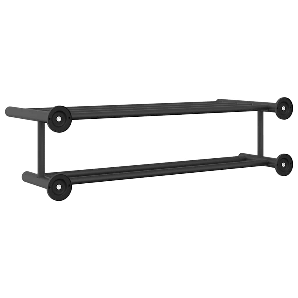 Håndkle Rack Svart 61 x 23 x 17 cm Rustfritt stål