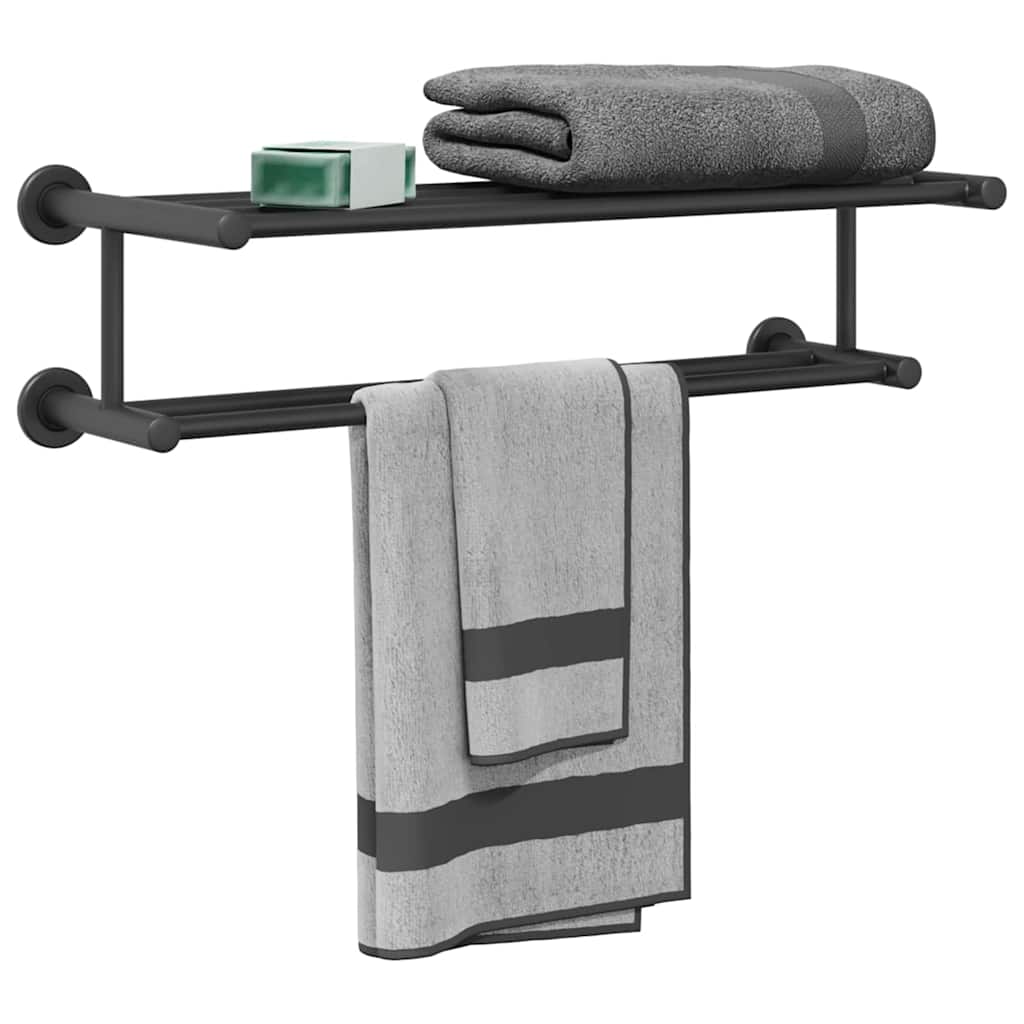Håndkle Rack Svart 61 x 23 x 17 cm Rustfritt stål