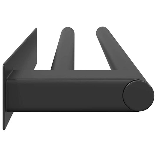 Håndkle Rack Svart 40 x 9 x 4 cm Rustfritt stål