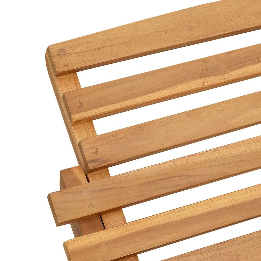 Solstol Brun 198 x 55 x 58,5 cm Massivt Teaktre
