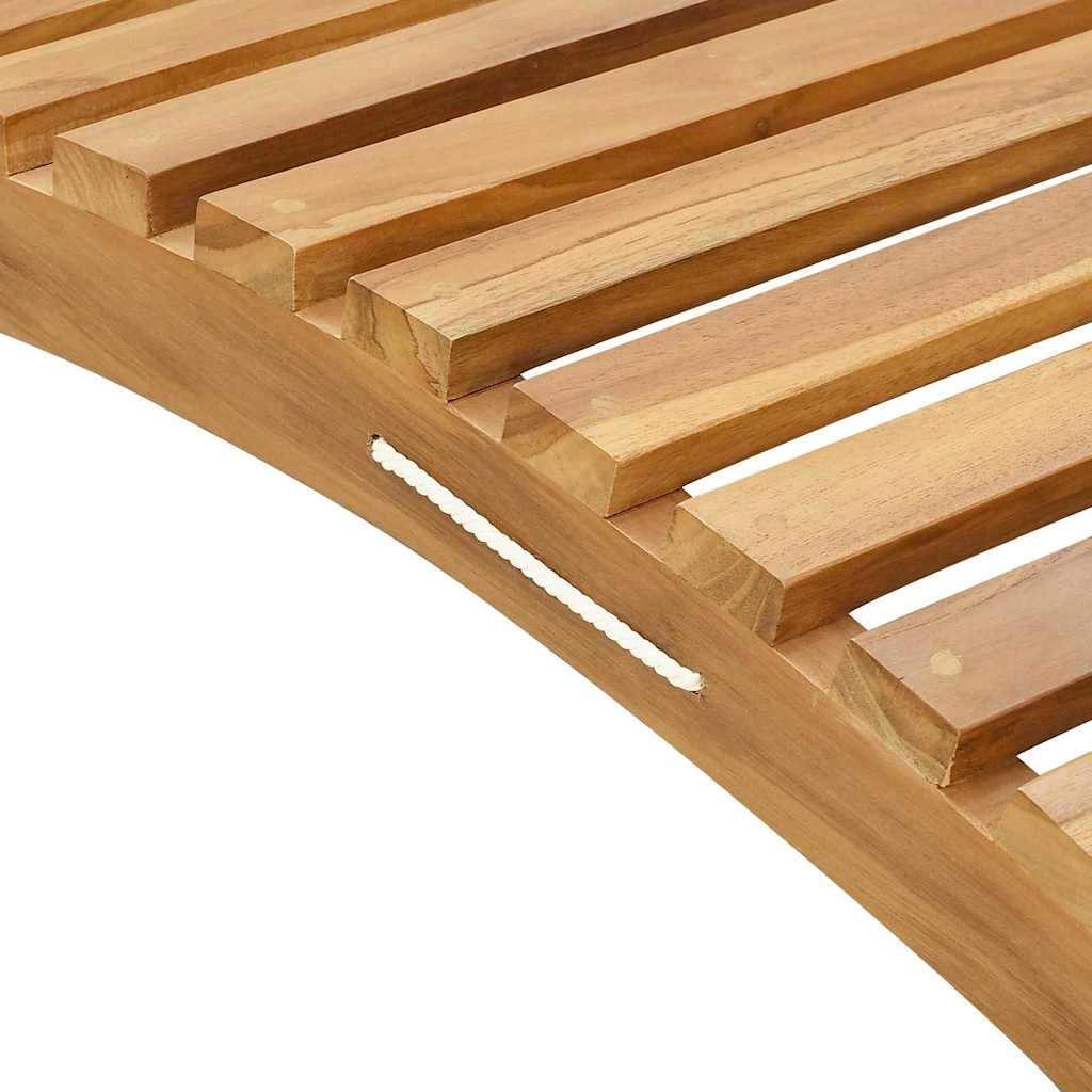 Solstol Brun 198 x 55 x 58,5 cm Massivt Teaktre