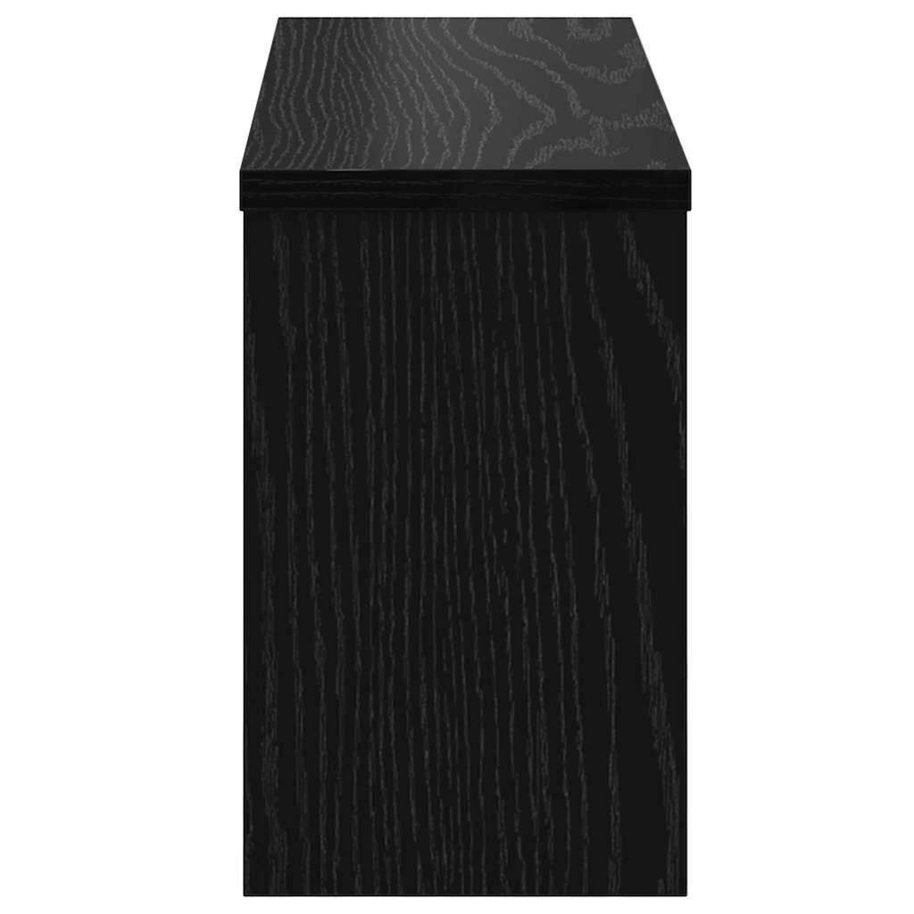 Vegghengt kleshenger Svart Eik 50 x 16 x 26 cm Konstruert tre