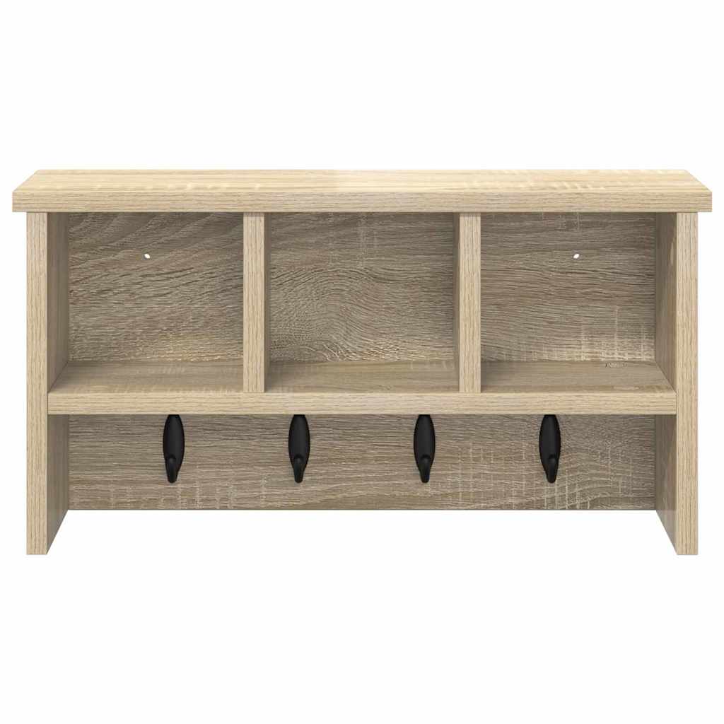Vegghengt kleshenger Sonoma eik 50 x 16 x 26 cm Konstruert tre