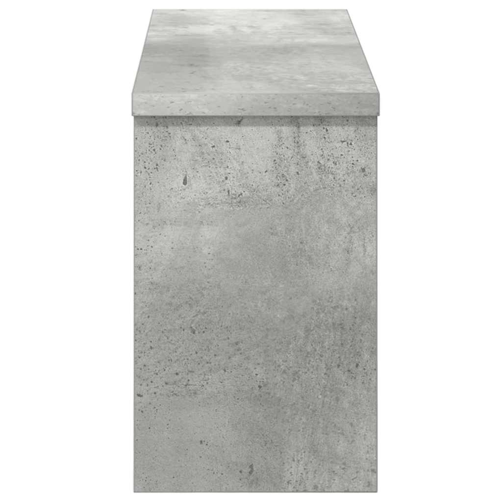 Vegghengt kleshenger Betonggrå 50 x 16 x 26 cm Konstruert tre