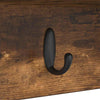 Vegghengt kleshenger Røkt eik 50 x 16 x 26 cm Konstruert tre