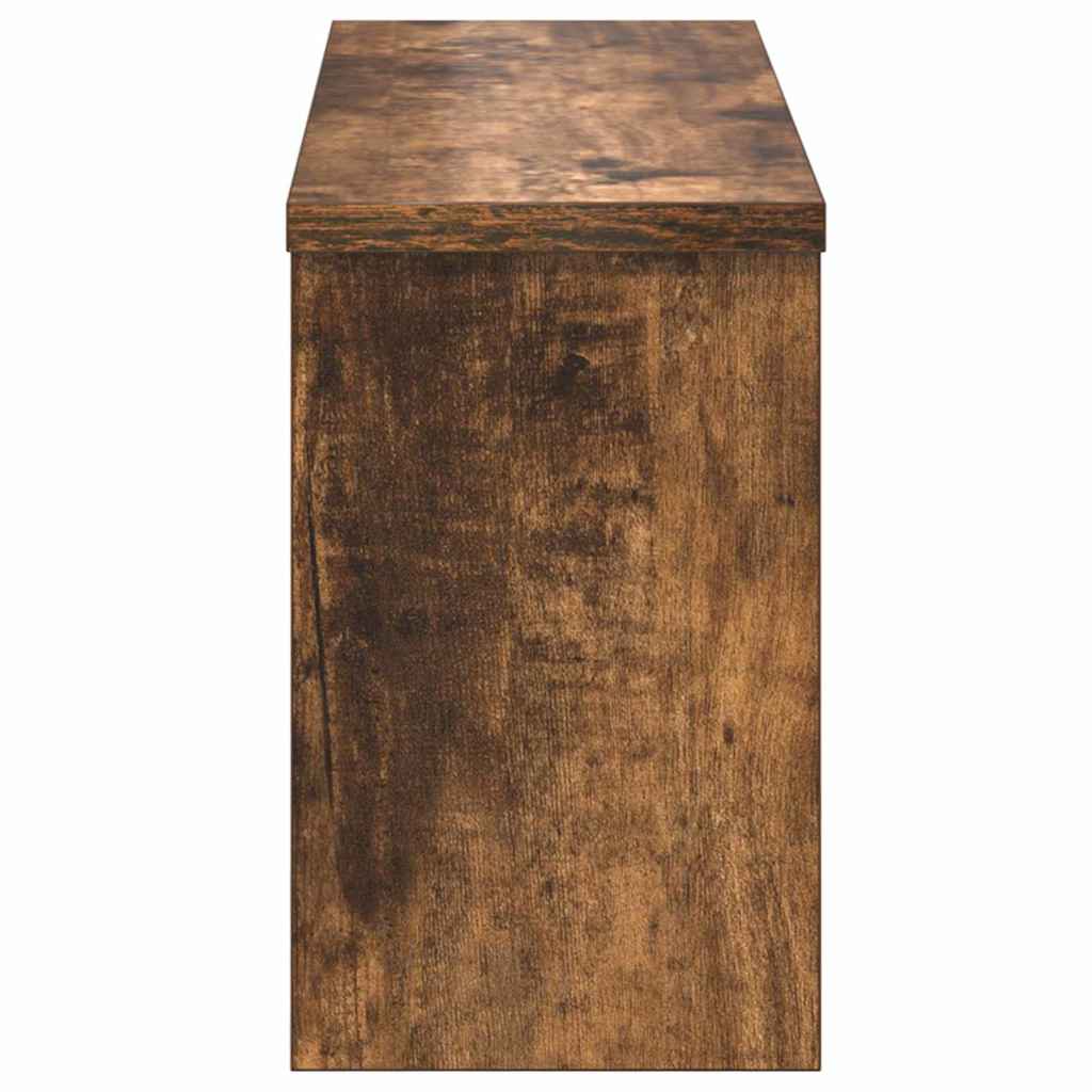 Vegghengt kleshenger Røkt eik 50 x 16 x 26 cm Konstruert tre