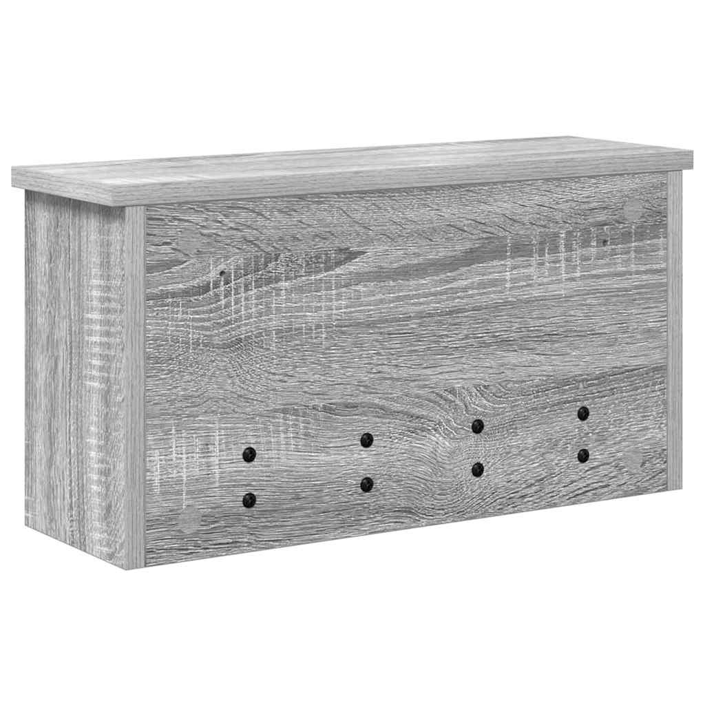 Vegghengt kleshenger Grå Sonoma 50 x 16 x 26 cm Konstruert tre