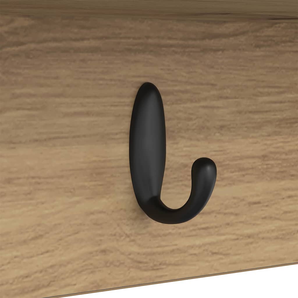 Vegghengt kleshenger artisan eik 50 x 16 x 26 cm Konstruert tre