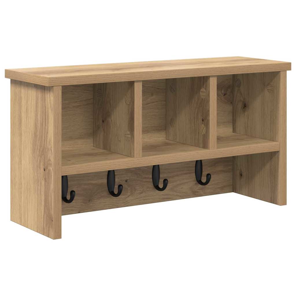 Vegghengt kleshenger artisan eik 50 x 16 x 26 cm Konstruert tre