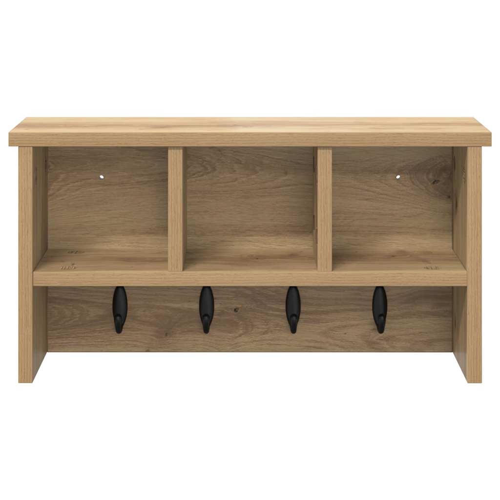 Vegghengt kleshenger artisan eik 50 x 16 x 26 cm Konstruert tre