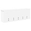 Vegghengt kleshenger Hvit 75 x 16 x 26 cm Konstruert tre