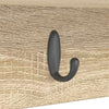 Vegghengt kleshenger Sonoma eik 75 x 16 x 26 cm Konstruert tre
