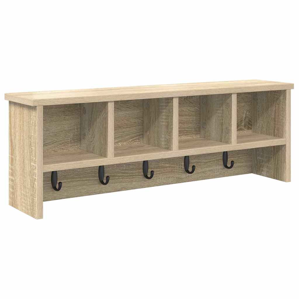 Vegghengt kleshenger Sonoma eik 75 x 16 x 26 cm Konstruert tre