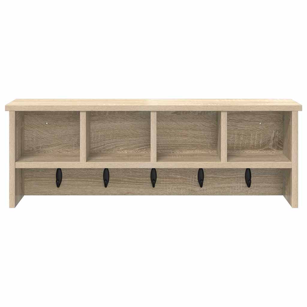 Vegghengt kleshenger Sonoma eik 75 x 16 x 26 cm Konstruert tre