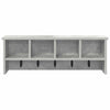 Vegghengt kleshenger Betonggrå 75 x 16 x 26 cm Konstruert tre
