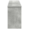 Vegghengt kleshenger Betonggrå 75 x 16 x 26 cm Konstruert tre
