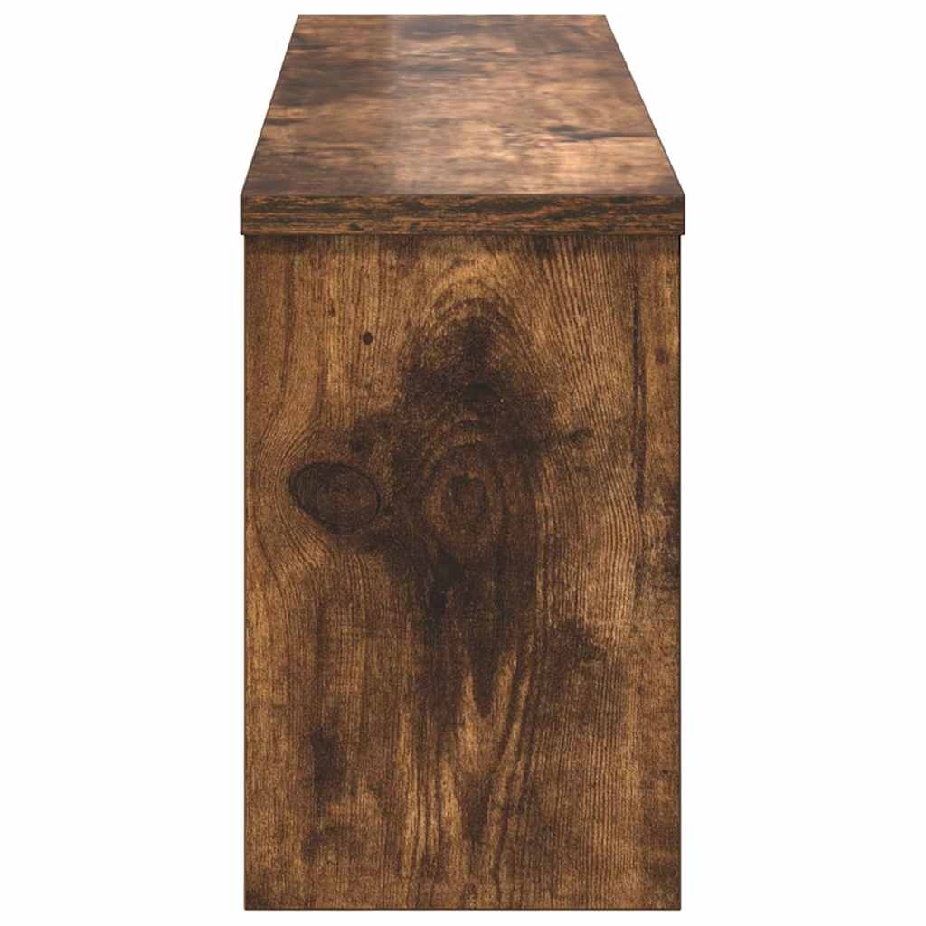 Vegghengt kleshenger Røkt eik 75 x 16 x 26 cm Konstruert tre