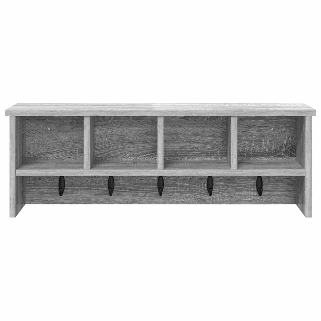 Vegghengt kleshenger Grå sonoma 75 x 16 x 26 cm Konstruert tre