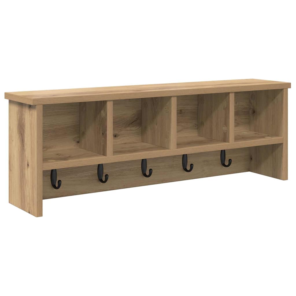Vegghengt kleshenger artisan eik 75 x 16 x 26 cm Konstruert tre