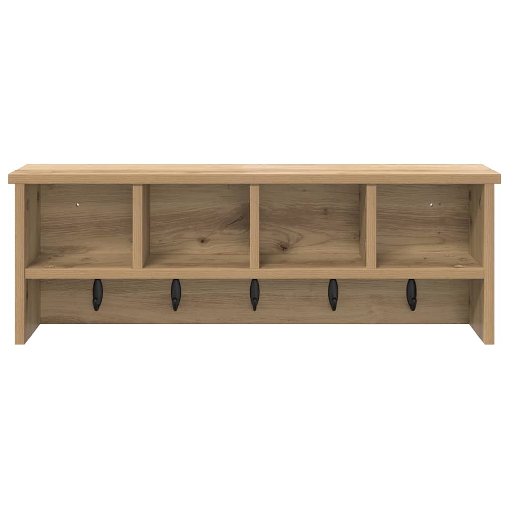 Vegghengt kleshenger artisan eik 75 x 16 x 26 cm Konstruert tre
