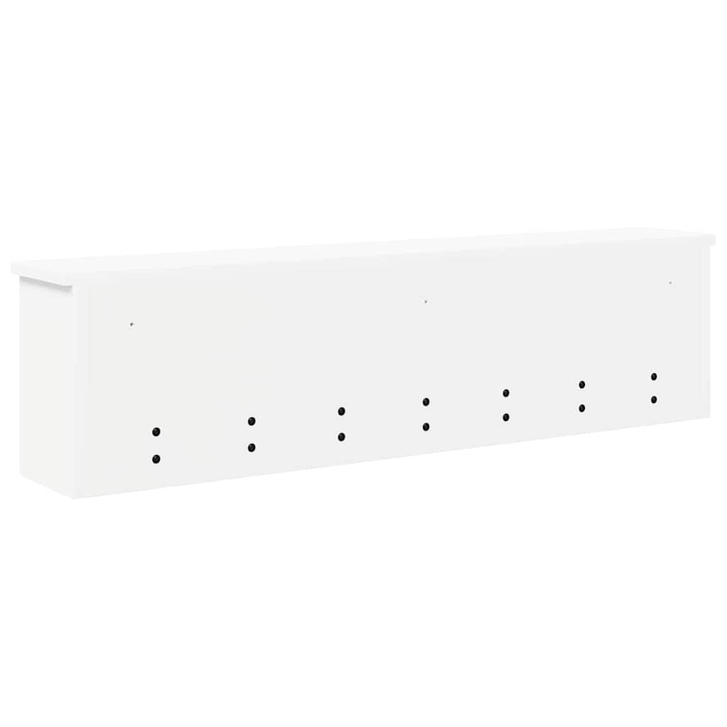 Vegghengt kleshenger Hvit 100 x 16 x 26 cm Konstruert tre