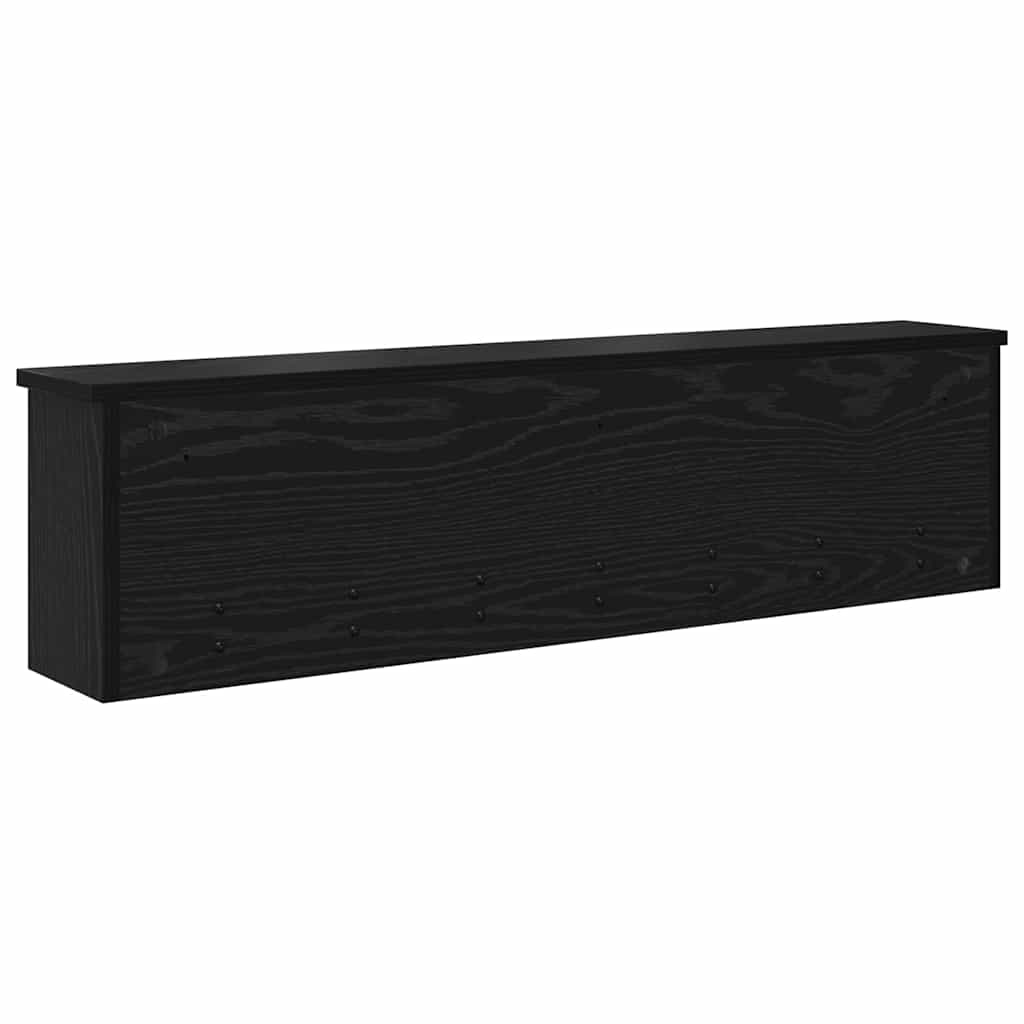 Vegghengt kleshenger Svart eik 100 x 16 x 26 cm Konstruert tre