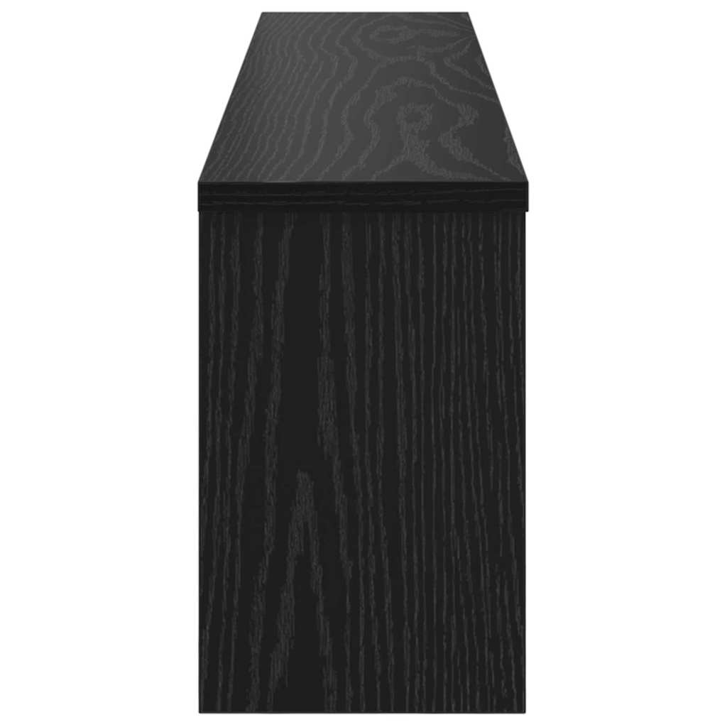 Vegghengt kleshenger Svart eik 100 x 16 x 26 cm Konstruert tre