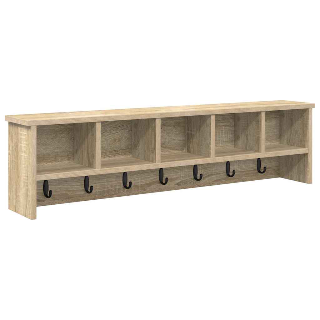 Vegghengt kleshenger Sonoma eik 100 x 16 x 26 cm Konstruert tre