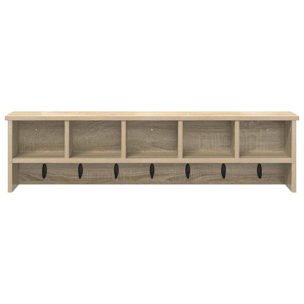 Vegghengt kleshenger Sonoma eik 100 x 16 x 26 cm Konstruert tre